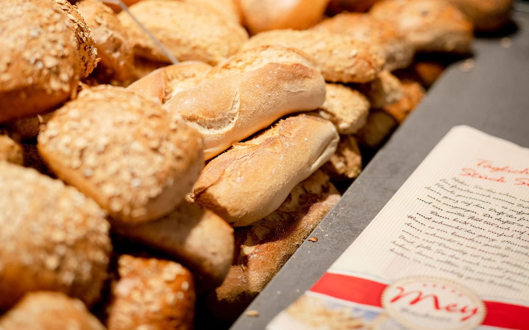 Frisch gebackene Brötchen